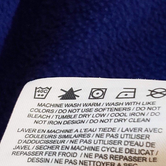 Nike Golf Pullover Mens Big 2XL XXL Blue Fleece Long Sleeve 1/4 Quarter Zip - Picture 9 of 9